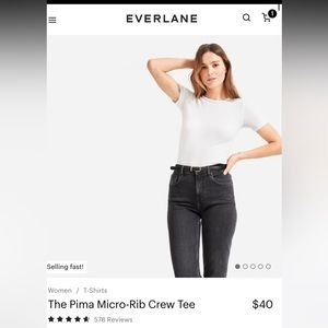Citron Yellow Everlane Pima Tee